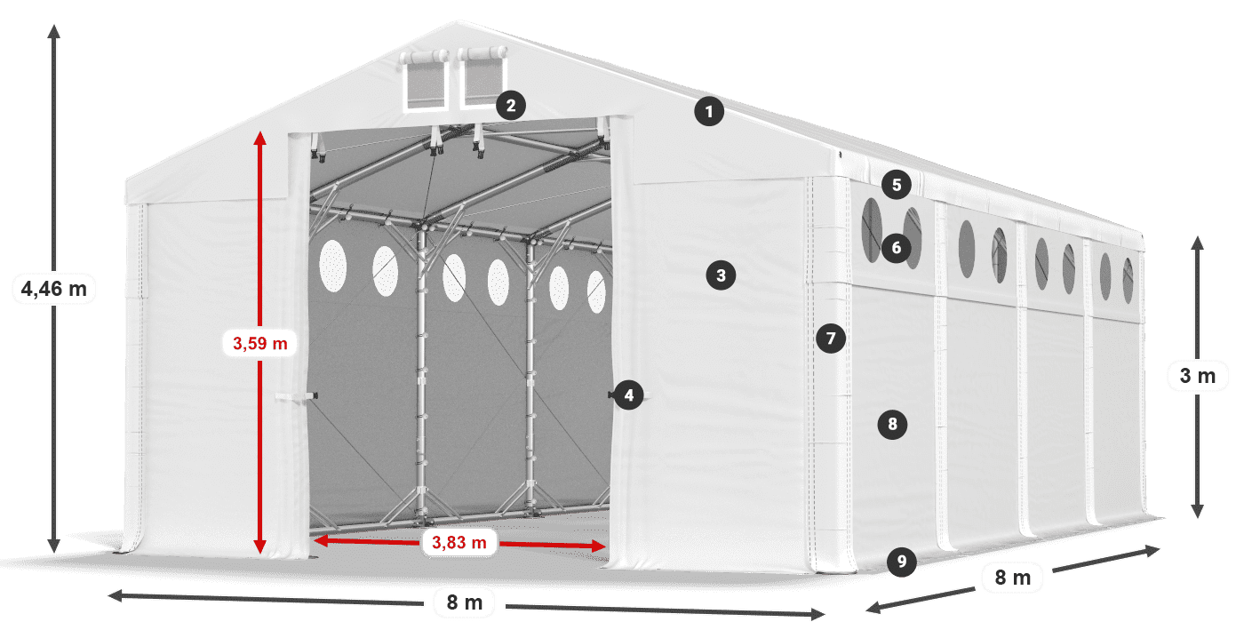 MFRO 620 PVC légende 3m