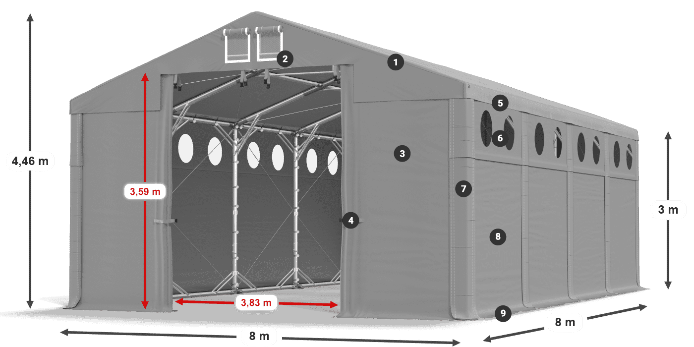 MFRO 620 PVC légende 3m