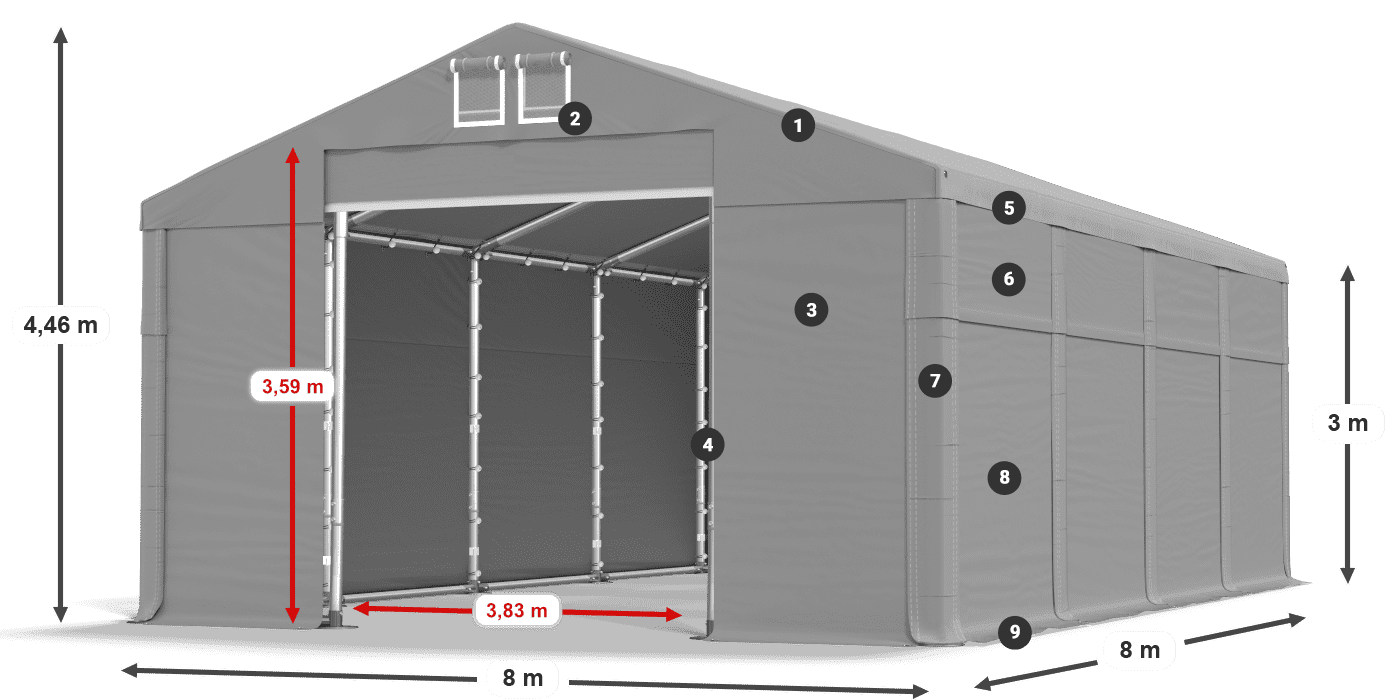 MFR 620 PVC légende 3m
