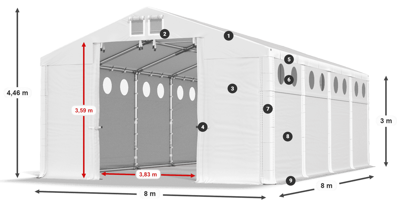 MMSO 580 PVC légende 3m