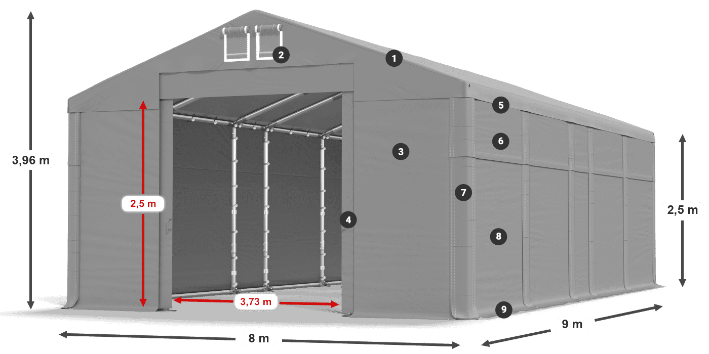 MFR 620 PVC légende 2,5m