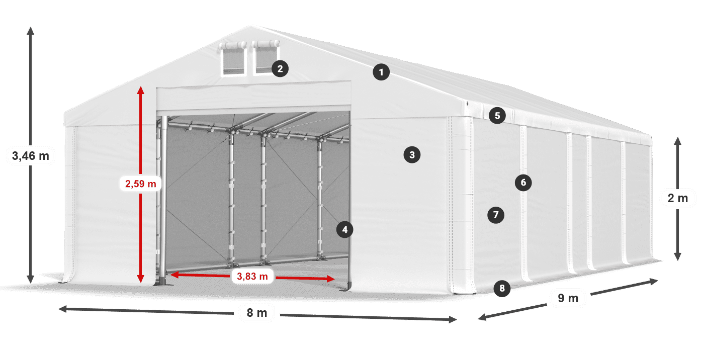 MFR 620 PVC légende 2m