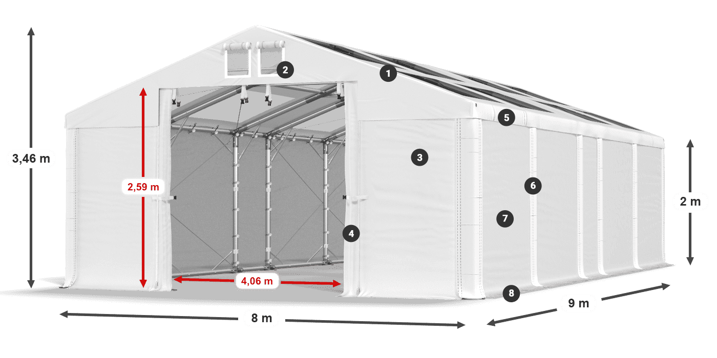 MMST 580 PVC légende 2m
