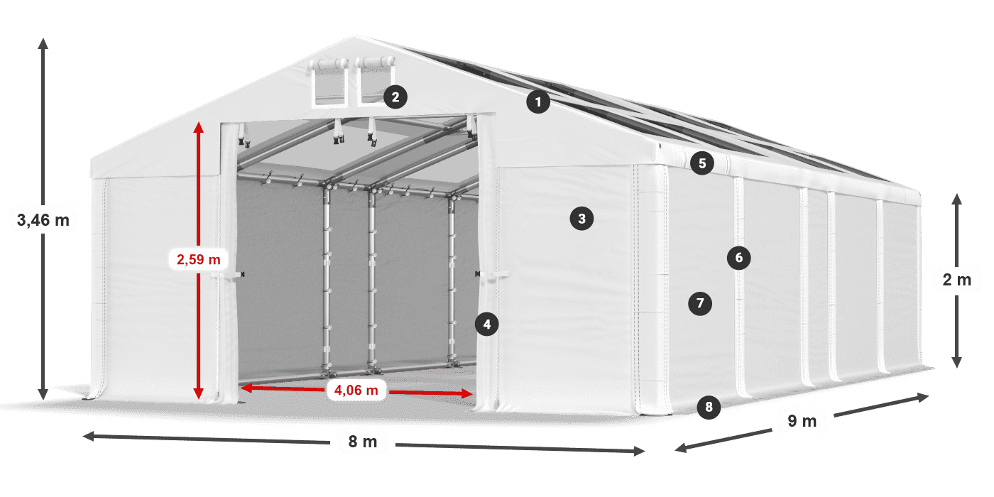 MMST 580 PVC légende 2m