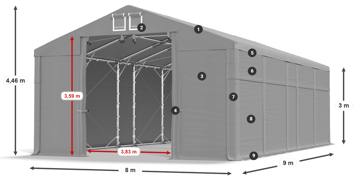 MFR 620 PVC légende 3m