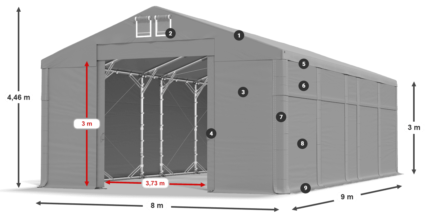 MFR 620 PVC légende 3m