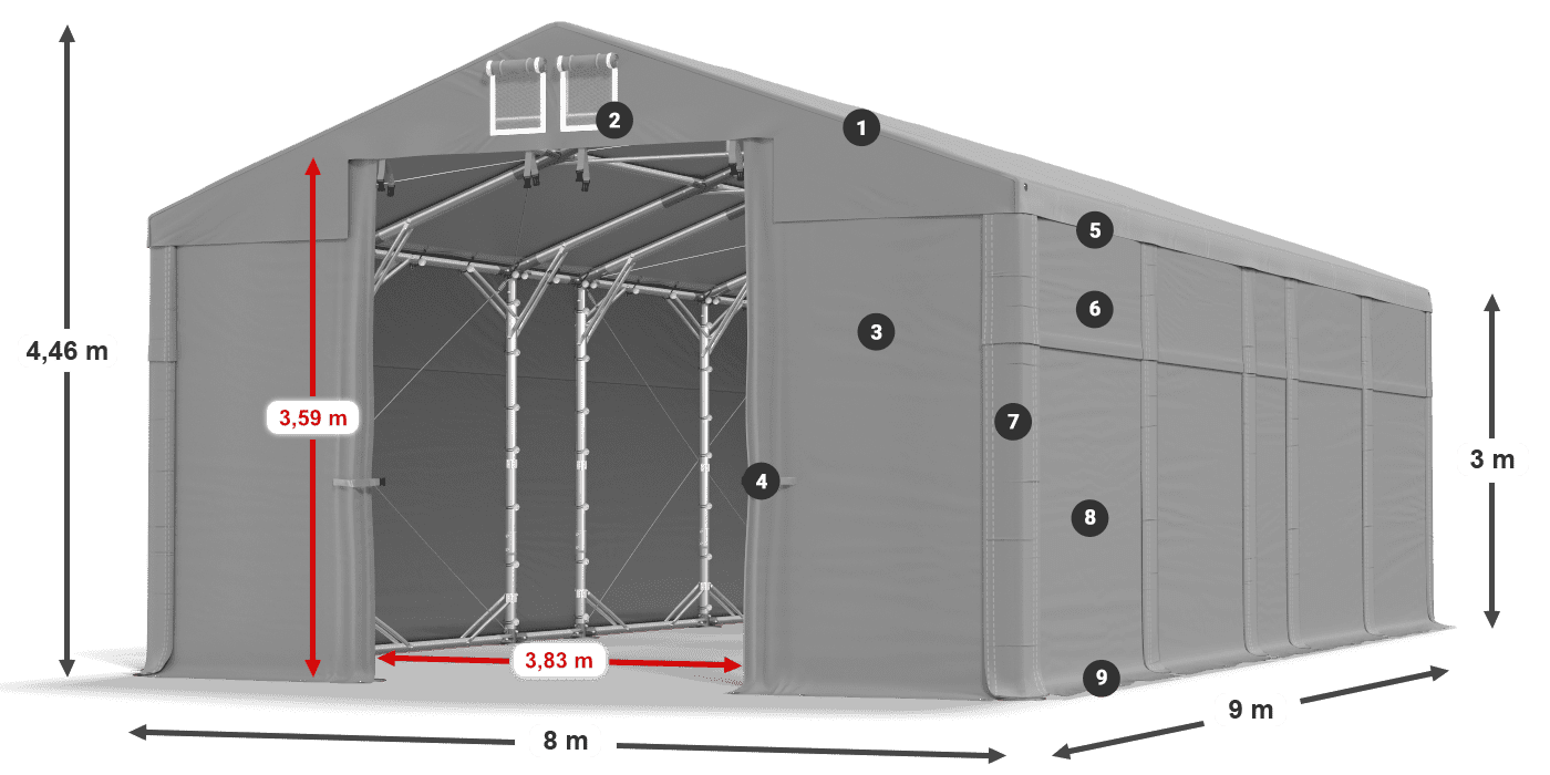 MFR 620 PVC légende 3m