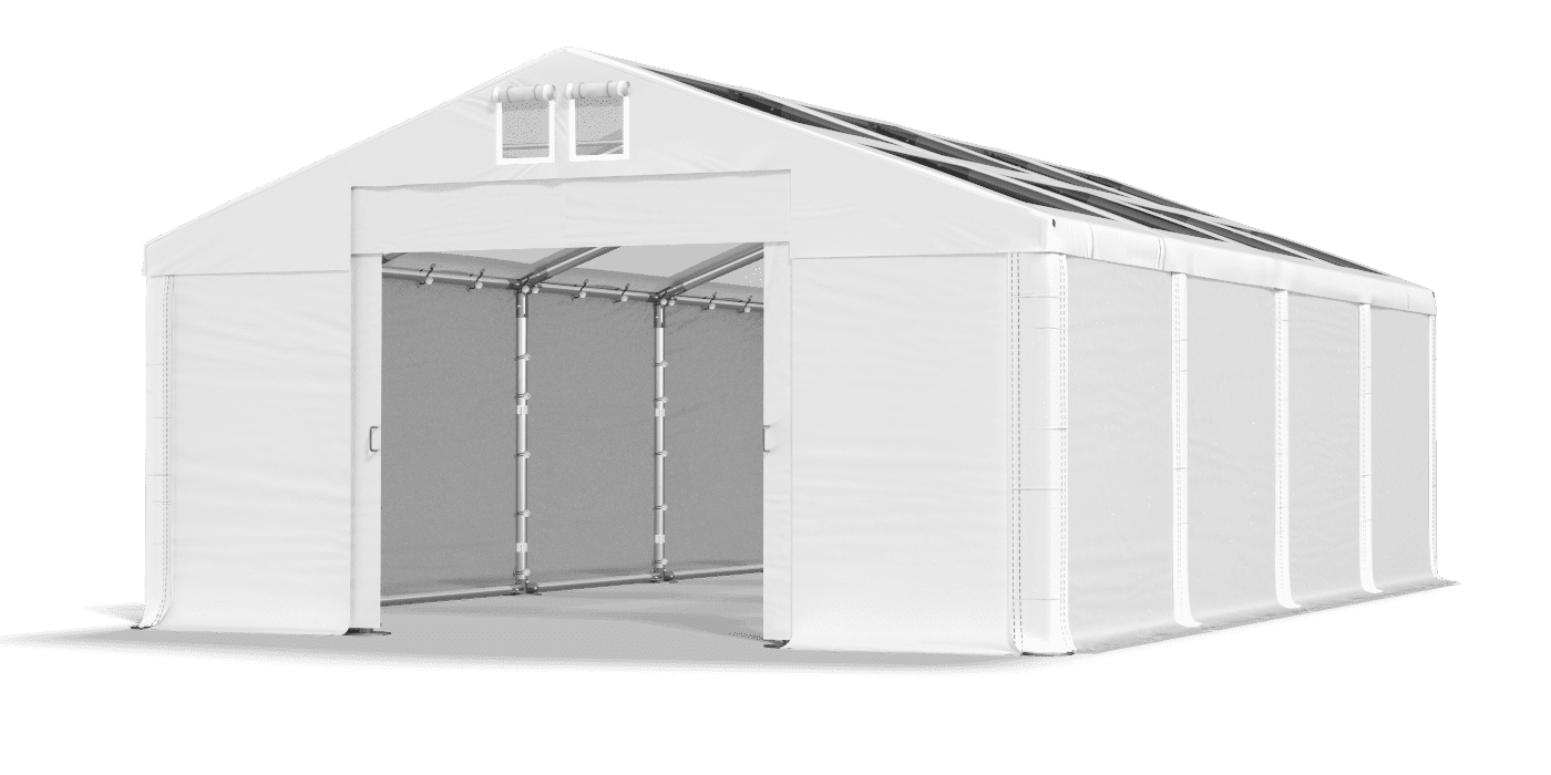 Porte de la tente ouverte