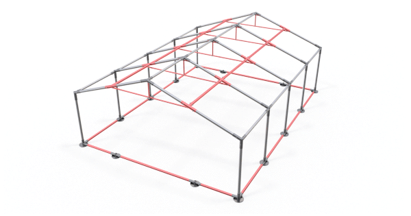 Structure du toit et du plancher